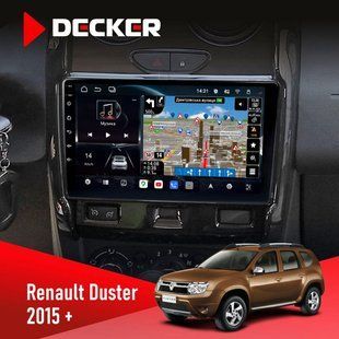 Штатна магнітола Renault Duster 2015-2022 Decker D9-011 4x64, DSP, 4G, 360 НФ-00006273 фото