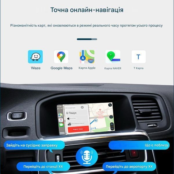 Беспроводной CarPlay и AndroidAuto для Volvo S60 (до 2014 года) VL8819W 7" фото