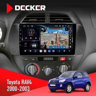 Штатна магнітола Toyota RAV4 2000-2003 Decker D9-011 4x64, DSP, 4G, 360 НФ-00009236 фото