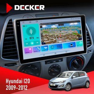 Штатна магнітола Hyundai i20 2009-2012 Decker D9-009 4x64, DSP, 4G, 2k НФ-00008233 фото