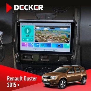 Штатна магнітола Renault Duster 2015-2022 Decker D9-009 4x64, DSP, 4G, 2k НФ-00008384 фото