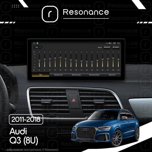 Магнітола Audi Q3 Gen-1 (8U) (2011-2018) [High] Resonance L300 4/32 12.3" QLED, 360 (Audi Style) 030575 фото