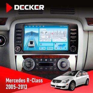 Штатна магнітола Mercedes-Benz R-Class (W251) 2005-2013 Decker D9-010 6x128, DSP, 4G, 2K НФ-00009845 фото